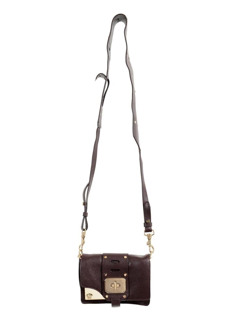 Versace Leather Burgundy Women's #175373V52B - Picture 4 of 7